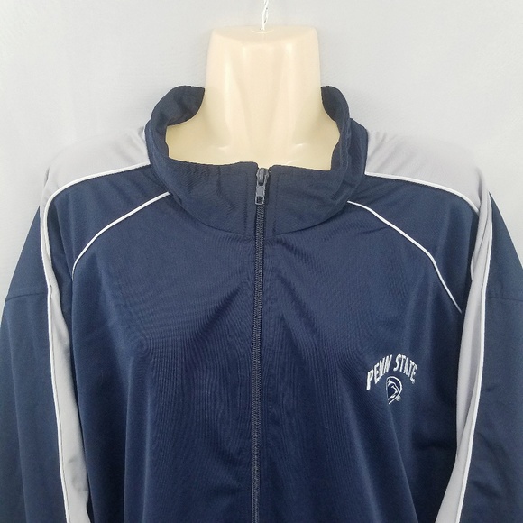 Penn State Nittany Blue Football Zip-Up Jacket 2XL - Picture 2 of 8
